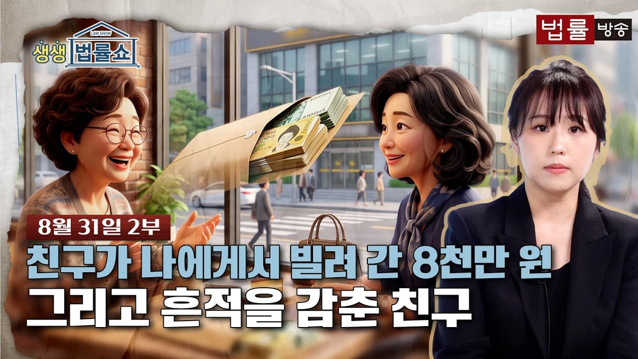 친구가 나에게서 빌려 간 8천만 원 그리고 흔적을 감춘 친구 [생방송 생생법률쇼]